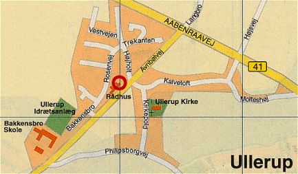 Den rde ring markerer brandstationen
